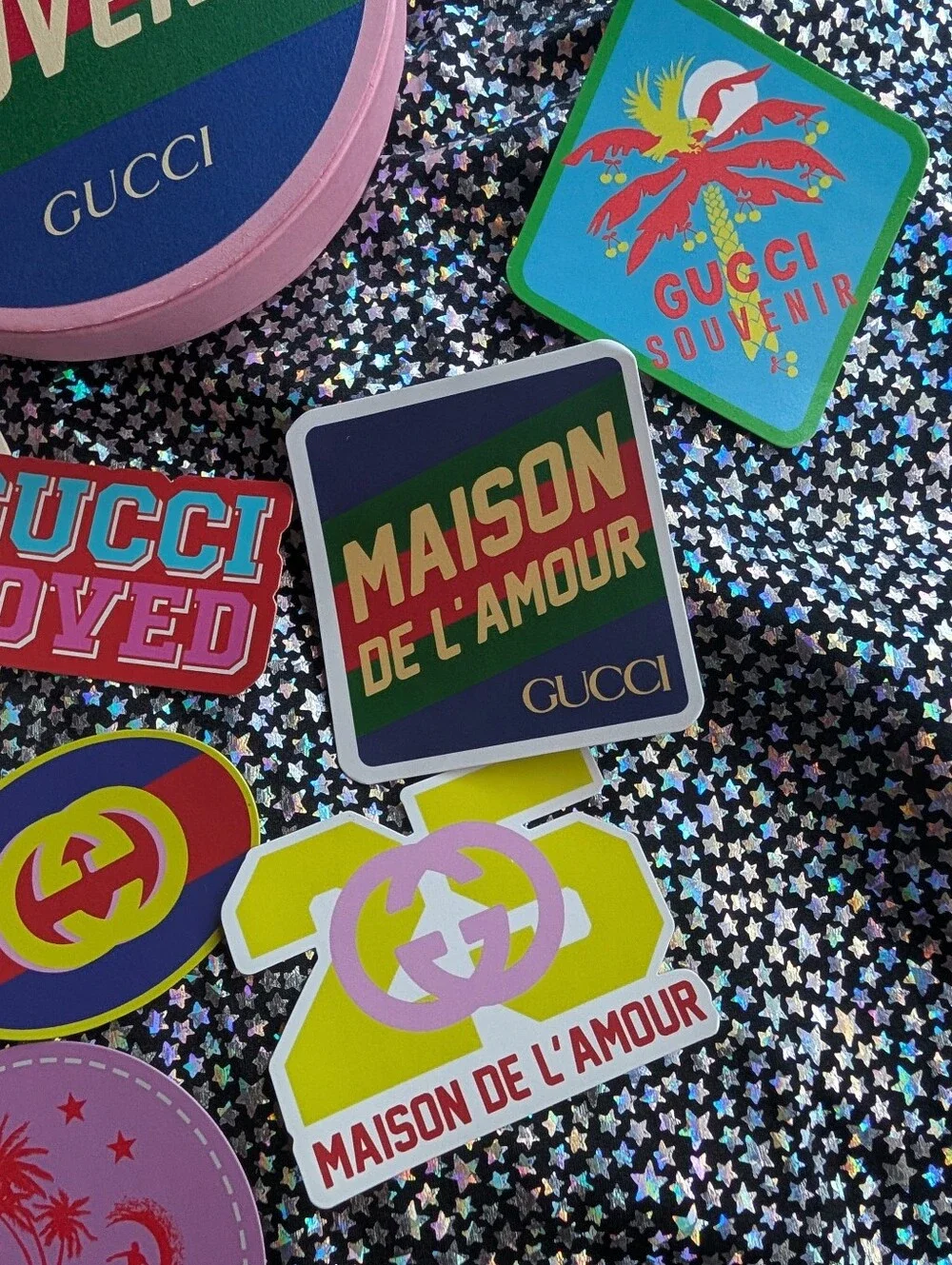 GUCCI Travelers VIP GIFT Stickers 💚🩵💜🧡🩷